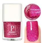 PERPAA Glitter Light Reflective UV Nail Polish Broken Diamond Flashing Sparkly Gel Enamel, Light Pink