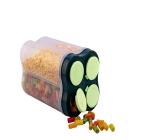 PITHAVA SONALBEN JAYDEEPBHAI transparent kitchen storage and container with 4 compartmet and 2.3 liter storage