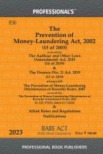 Prevention of Money-Laundering Act 2002 as amended by Aadhaar and Other Laws (Amendment) Act 2019_Professional Book Publishers