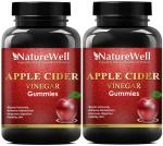 Naturewell Apple Cider Vinegar Gummies For Men, 30 Gummies Each (Pack Of 2)
