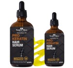 Nature Glow Herbal Pro Keratin Hair Serum - Nourishing & Repairing Formula for Silky Smooth, Frizz-Free Hair| With Keratin & Biotin| All Hair Types -(30+60) ml