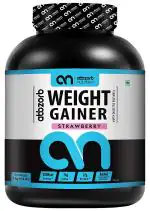 Abbzorb Nutrition Weight Gainer Powder Strawberry - 3000 g