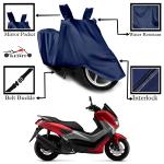 Kedit Yamaha Aerox 155 Maxi Motorcycle Bike Scooty Cover Navy Blue Colour Water Resistant - UV Protection & Dust Proof Imported Fabric Quality,Sun Protection,Weather Bike - Scooty Two Wheeler Body CoverYamaha Aerox 155 Maxi
