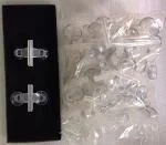 Aquarium Fish Tank Glass Divider Clips 8 nos | Arowana Flower Horn Dividing ** COLOURFUL **