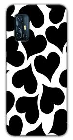 Mobiera Hearts Pattern Design Printed Back Cover Case For Vivo V17