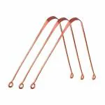 OREAYU 3Pcs Copper Ayurveda Anti Bacterial Tongue Cleaner/Tongue Scrapper. (Pack of 3)