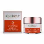 ROOTNEST Vitamin-C Cream With Orange For Skin Brightening, Skin Brightening Serum | Natural Vitamin C Reduces Dark Spots & Uneven Tone | Fades Hyperpigmentation | 50 Gm