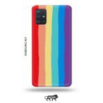 Tweakymod Printed Rainbow Colour Back Cover For Samsung A51