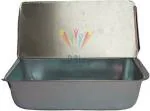 DiBha Silver Large Aluminium Ice Cream Box Multipurpose Cake Mould with Lid