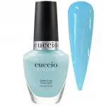 Cuccio Blueberry Sorbet | Colour bright baby blue creme | 13ml | Long Lasting, Glossy, Vegan | Parben Free | No Yellowing | FREE from harmful Chemicals