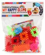 KiddyBuddy - Baby's Little World Happy Building Clipo Blocks - Multicolour