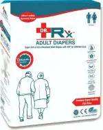 PLUS DR RX White Cotton Adult Diapers with ADL and SAP for Ultimate Care, M (Pack of 10)