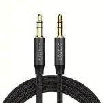 BESTOR Aux Cord, 3.5 MM Audio Cable Male to Male Gold Plated Connectors Braided Auxiliary Stereo Jack, Compatible with Headphone, Car, Phone, Speaker(1.5 Meter)