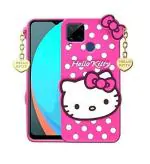 Lejaao Realme Narzo 20 Realme C12 Realme C15 Girlish Cute Mickey Mouse Pink Rubber Mobile Back Cover