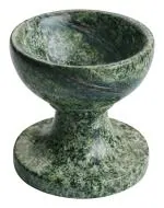 Urban baniya Handmade Marble Lighting Decoration-Green Diya(5X5X5 CM)