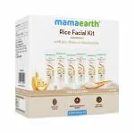 Mamaearth Rice Facial Kit With Rice Water & Niacinamide For Glass Skin - 60 G | Salon-Like Glowing Skin In 6 Easy Steps | Improves Skin Texture | Instant Glow | Suitable For All Skin Types