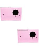 GO7 Breeding Box for Love Birds, bajri Bird Java Zebra Bird Breeding Box for Small Bird, Free Coco Fiber Bird House (Hanging) Pack of 2