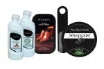 Sheppits Premium Shoe Shiner (Neutral), Shoe Cleaner (Natural), Shoe Polish (Black), Shoe Horn (Black), & Suede or Nubuck Shoes Cleaner (Natural) Combo | Shoe Care Kit