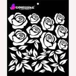 Immix Stamps Roses Stencils