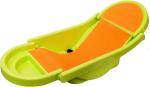 Odelee Green/Orange Foldable Baby Bather Anti-Slip Foam for Body & Head Support, Age 0-6 M