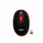 Foxin FMW 9099 Vibrant Red Wireless Mouse with Nano Receiver (Red)