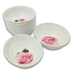 Inpro Stylish Melamine Small Snacks Bowls - Pack of 12 for Melamine Bowls for Snacks and Desserts - Serving bowls-dinnerware bowls-salad bowls-bowls for picnics-party bowl-lunch bowl-kitchen crockery