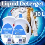 ZIVANTIX Fab Liquid Detergent Blue 10Liter Non Toxic,Eco Freindly Best For Front Load And Top load|Safe For Baby, Biodegradable