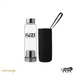 Fuze Detox Glass bottles with Removable Tea and Fruit Infuser 500 ML (Black)