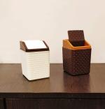 CSM Multicolor Plastic Dustbin, 8.5 x 10.5 x 15 cm (Pack of 2)