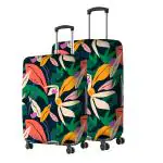 Nasher Miles Polyester Protective Luggage Cover Set of 2 (Medium-Large) - Jungle Design