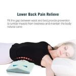 METRON- Medium Firm Lumbar Pillow for Lower Spine & Back Support for Sleeping Helps in Pre & Post Surgery Hip and Back Pain