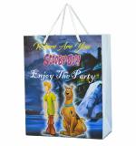 PPJ HAPPY BIRTHDAY (CARTOON SCOOBY DOO THEME) PARTY (10 Pcs.) PAPER CARRY BAG, 10 Inch X 8 Inch X 4 Inch RETURN GIFT/HAPPY BIRTHDAY/RETURN GIFTS/GIFTS/GIFT BAGS/GIFT COVERS (Pack of 10)