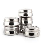 Coconut Round Stainless Steel Dhanush Dabba 200 ml (6 pcs)