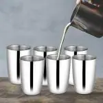 Shri & Sam Nikki Stainless Steel Double Wall Water Glass 6 pcs