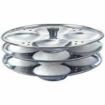 VRLSE Stainless Steel Idli Plates Idli Maker Stand 3 Plate