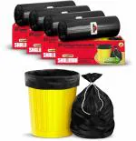 Shalimar Premium OXO - Biodegradable Garbage Bags 19 X 21 Inches (Medium) 120 Bags (4 rolls) Dustbin Bag/Trash Bag - Black Color
