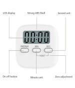 Buy R S TRADING Digital Kitchen Timer with Stand, Visual Rotary Timer ...