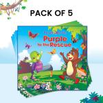 Birthday Returns Story Books Purple to the Rescue Pack of 5|| Purple Turtle