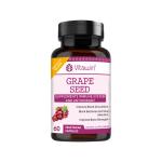 VitaWin GRAPE SEED Capsules For Immunity and Anti-Oxidant Support, Pure Natural Herbal Nutrition Supplement, 60 Capsules