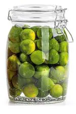 Cracker Transparent Glass Food Storage Jar Container With Airtight Clamp Lid 1200ml