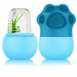 MoldBerry Ice Mold for Face, Ice Roller for Face & Eye, Beauty Facial Ice Rollers Ice Holder Mold Face Puffiness Relief Massage Skin Care Tools, Ice Facial Cube (Blue)