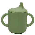 Adore Beast! The Silicon Spout Sipper with Twin Handle 180ml- Military Green