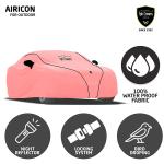 TPH Covers Pink Nylon Car Cover with Suitable Piping For Skoda Octavia Vrs