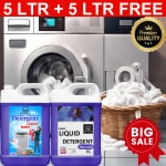 BLISS & BLUSH Washing Machine Liquid Detergent 10 liter Biodegradable Baby and Pet Safe Non Toxic New Clothes Laundry Liquid Detergent For Front Load And Top Load Washing Machine with Water Softener