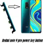 ManRaj Original Volume Side Button Outer for Mi Redmi Note 9 Pro Power ON/OFF Button - Blue