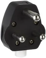 Anchor Black 3 Pin PlugTop (Pack of 2)