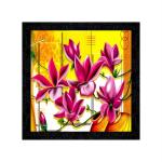 PnF Wood Framed Poster Of Flower-14531, 13 X 13 Inch