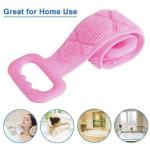 RBGIIT Silicon Bath Body Massager Scrubber Douuble Side Belt Bathroom Body Cleaner Scruber Pad AS Like sponges SB-711