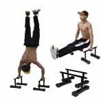 HASHTAG FITNESS Crossfit & Gymnastics, Handstand Bars Parallettes Bars - Sturdy Dip & Push Up Bars