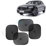 Kingsway Car Curtain Sticky Sun Shade Universal Use for Mercedes Benz E Class, 2021 Onwards Model, Color : Black, Mesh, Pack of 4 Piece Car Sun Shades Blinds Cover